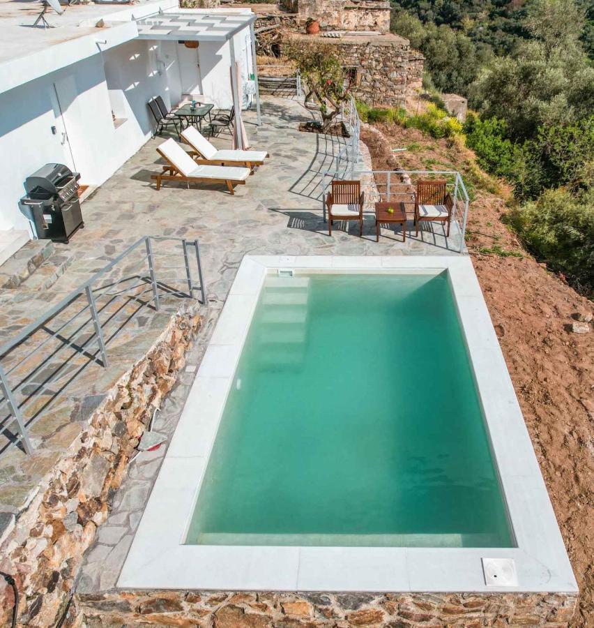 Вилла Kampos View - Quiet House At The End Of The Road, Private Pool Kambos  Экстерьер фото
