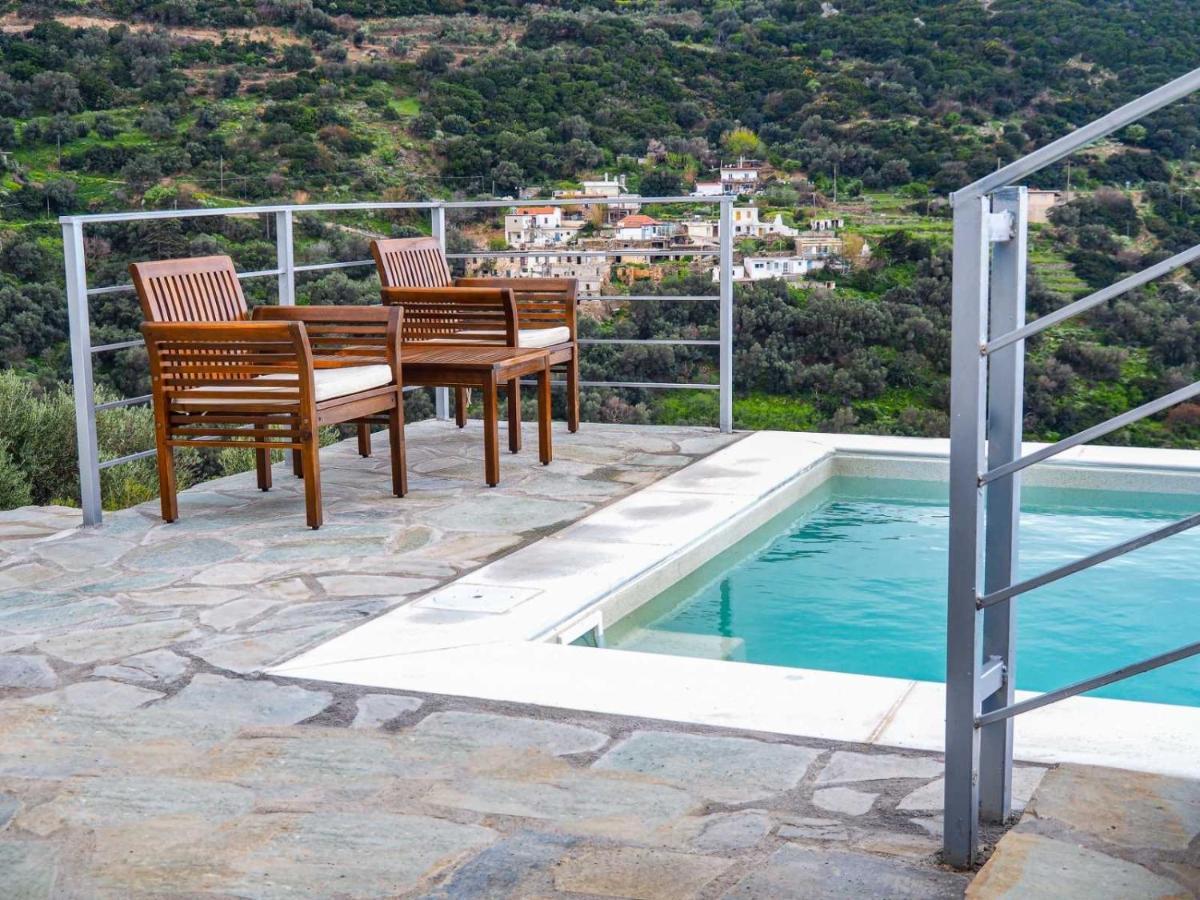 Вилла Kampos View - Quiet House At The End Of The Road, Private Pool Kambos  Экстерьер фото