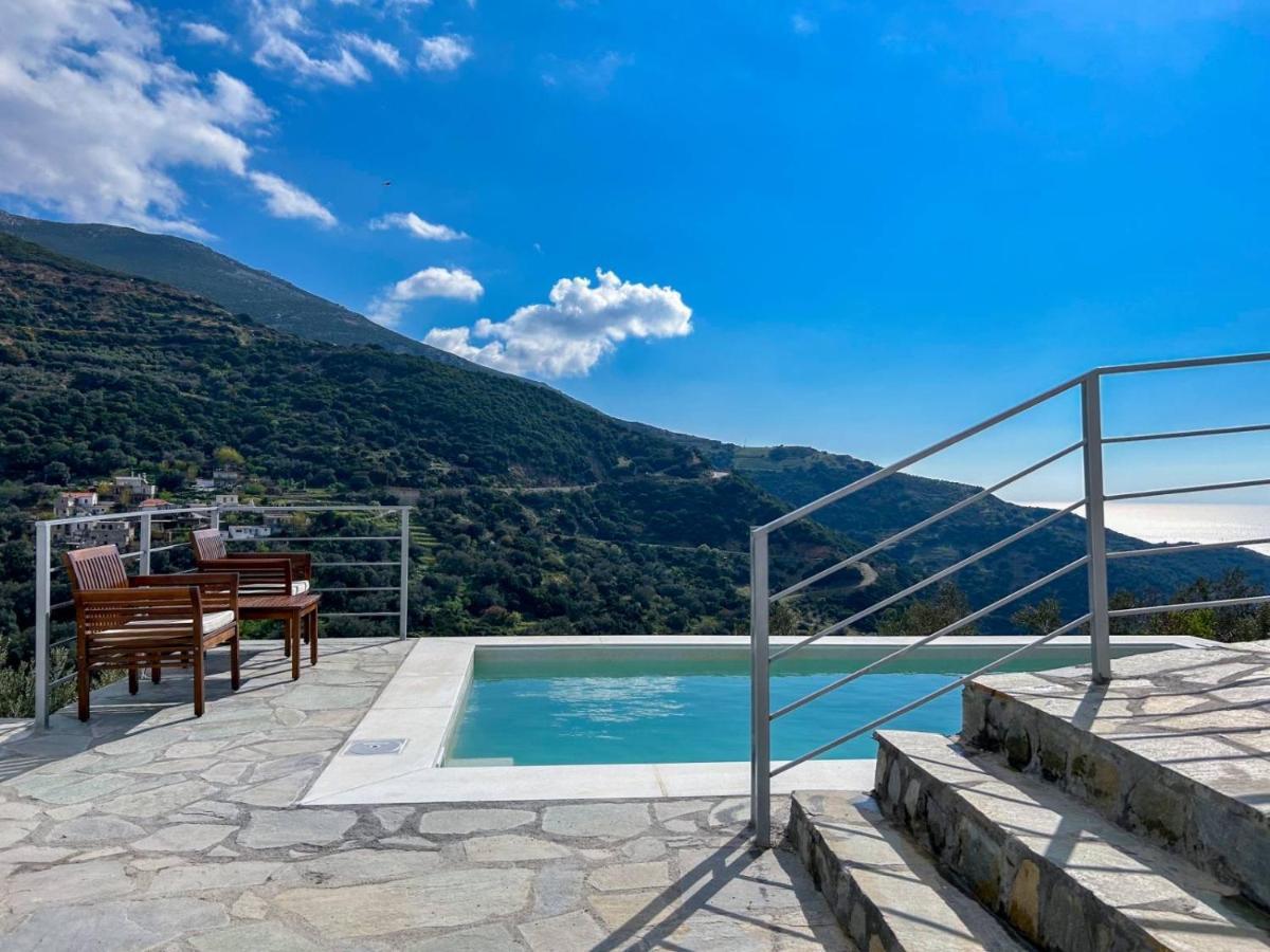 Вилла Kampos View - Quiet House At The End Of The Road, Private Pool Kambos  Экстерьер фото