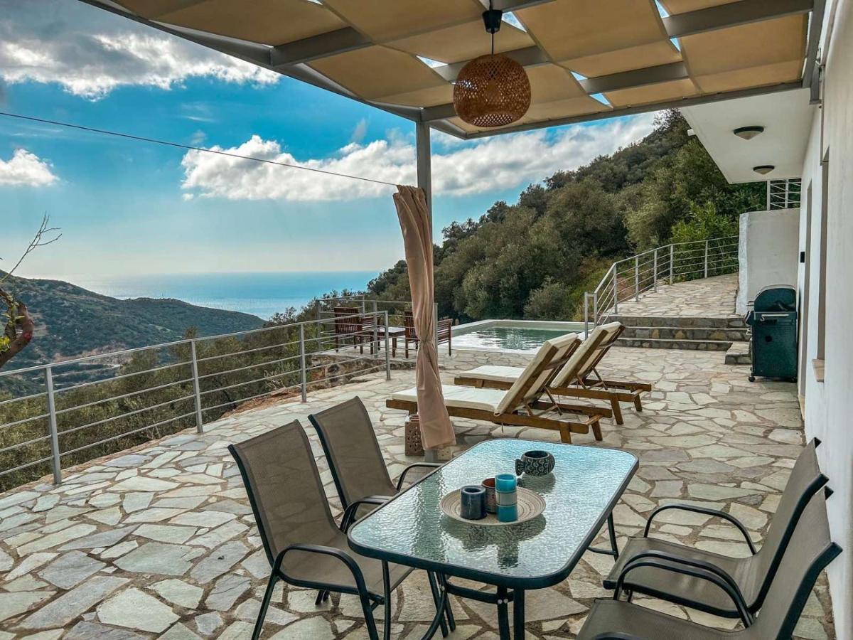 Вилла Kampos View - Quiet House At The End Of The Road, Private Pool Kambos  Экстерьер фото